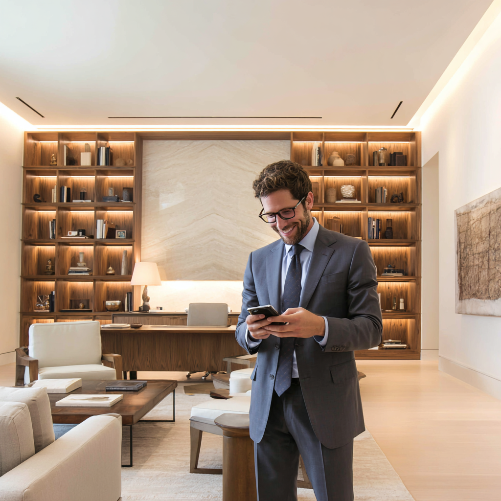 Professional using Legal Leads HQ on mobile